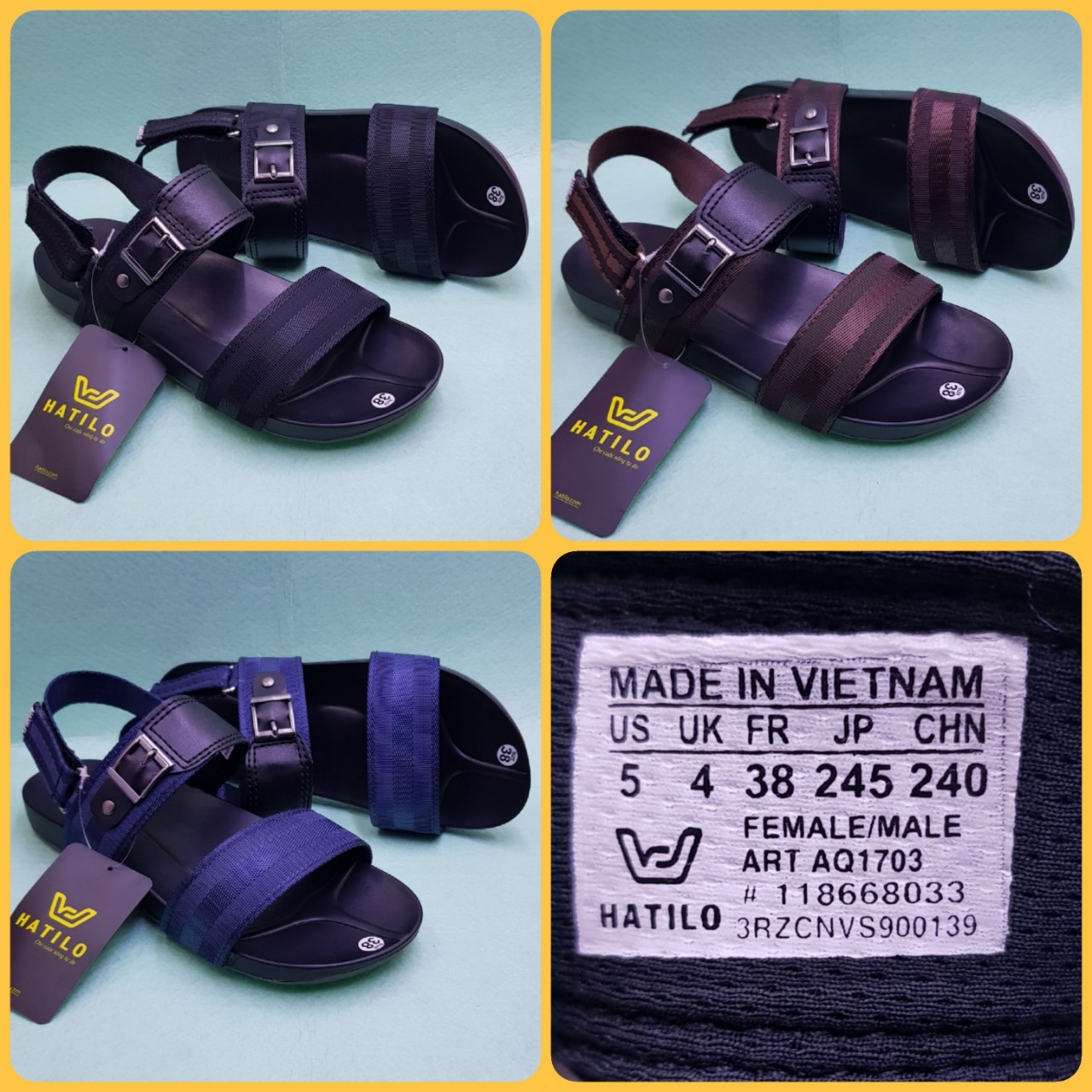 Địa chỉ bán buôn bỏ sỉ giày sandal, dép quai hậu hatilo giá gốc tận xưởng